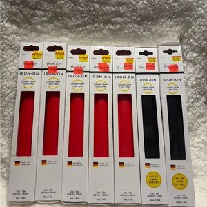 Four Oh Five Red and Black Iron-On Vinyl Pack